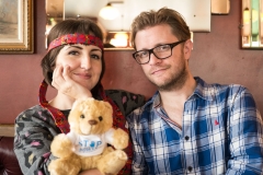 Greg & Stacey with #bowelbear Charlie